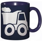 Tasse a cafe avec motif de tracteur equipement agricole clipart silhouette de camion de ferme impression ...
