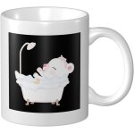 Tasse a cafe ours prenant un bain dans la baignoire 11 oz pour le bureau la maison cadeau d'anniversaire ...
