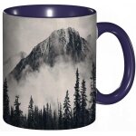 Tasse a cafe parcs nationaux canadian smokey mountain cliff s paysage idyllique illustration photo. impression ... Tasse a cafe parcs nationaux canadian smokey mountain cliff s paysage idyllique illustration photo. impression ...