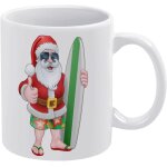 Tasse a cafe pere xmas avec tongs, tasse en ceramique pour planche de surf d'ete, tasses a boire blanches, ... Tasse a cafe pere xmas avec tongs, tasse en ceramique pour planche de surf d'ete, tasses a boire blanches, ...