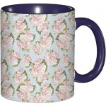 Tasse a cafe plantes anglaises, mode victorienne antique avec imprime a pois, tasse coloree pour le bureau, ...