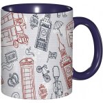 Tasse a cafe populaire anglais pays culture attraction touristique voyage theme impression, tasse coloree ...