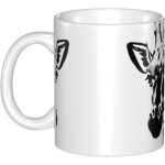 Tasse a cafe en porcelaine girafe noire et blanche c cadeau pour les amateurs de cafe pour femme maman ...