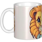 Tasse a cafe en porcelaine avec petit lion de dessin anime cadeau pour les amateurs de cafe pour femme ...