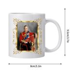 Tasse a caf� du roi charles avec inscription, tasse de 350ml en c�ramique, a couronne 2023, sa royale ...