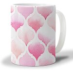 Tasse a cafe rose ombre 330ml, tasse a the marocaine geometrique moderne minimaliste, tasse a the de ...