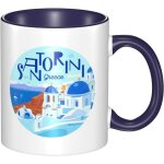 Tasse a cafe santorin 11oz tasse en ceramique pour femmes hommes anniversaire cadeaux de vacances bureau ... Tasse a cafe santorin 11oz tasse en ceramique pour femmes hommes anniversaire cadeaux de vacances bureau ...