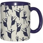 Tasse a cafe silhouettes de ballerines dansantes executant un theme de spectacle de ballet. impression ...