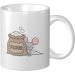 Tasse a cafe avec souris et sac de farine dessin anime mignon 11 oz pour le bureau la maison cadeau d'annivers ...