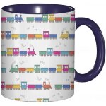 Tasse a cafe train elements de reseau ferroviaire colores conception de dessin anime wagons de transport ...