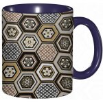 Tasse a cafe victorien damasse baroque hexagone rococo imbrique motif abstrait imprime tasse coloree ...