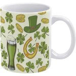Tasse a cafe vintage en ceramique chapeau de saint - patrick trefle en fer a cheval tasses a boire tasses ...