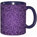 Tasse a cafe violet vintage inspire des motifs antiques silhouettes de feuilles baroques imprime floral ...