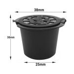 Tasse a capsules de caf rutilisable, cuillre en plastique et brosse propre, accessoires de cuisine ...