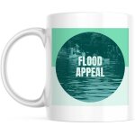 Tasse de centre de crise d¯inondation de cadres dynamiques verts personnalises avec options d¯impression ... Tasse de centre de crise d¯inondation de cadres dynamiques verts personnalises avec options d¯impression ...
