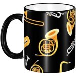 Tasse en ceramique de 330ml, grande tasse a cafe, a the, pour amateur de saxophone, trombone, pour la ...