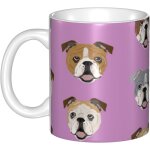 Tasse en ceramique - tasse drole de bouledogue anglais - larges tasses de the - cafe et chocolat chaud ...