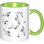 Tasse en ceramique - tasse de grue japonaise - tasse de the - de cafe et de cacao pour hommes et femmes ...
