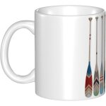 Tasse en ceramique - tasse a pagaie de canoe - larges tasses a the - cafe et chocolat chaud 330ml