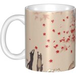 Tasse en ceramique - tasse rouge de fille de kimono de personnage d'anime de modele japonais - tasses ...