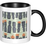 Tasse en ceramique - tasse de statue moai - tasse de the - de cafe et de cacao pour hommes et femmes