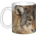 Tasse en ceramique - tasse tete de loup marron - larges tasses de the - cafe et chocolat chaud 330ml Tasse en ceramique - tasse tete de loup marron - larges tasses de the - cafe et chocolat chaud 330ml