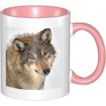 Tasse en ceramique - tasse tete de loup marron - tasse a the - cafe et cacao pour hommes et femmes Tasse en ceramique - tasse tete de loup marron - tasse a the - cafe et cacao pour hommes et femmes