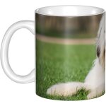 Tasse en ceramique - vieille tasse de chien de berger anglais - larges tasses de the - cafe et chocolat ...