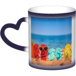 Tasse a changement de couleur tongs sur une plage de sable tasse a cafe en ceramique tasse de personnalite ... Tasse a changement de couleur tongs sur une plage de sable tasse a cafe en ceramique tasse de personnalite ...