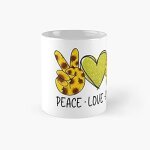 Tasse classique peace love sunshine ? 11 onces pour caf�, th�, tasse