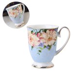 Tasses classiques rétro en porcelaine de grande capacité en céramique, tasse de café au lait de petit ... Tasses classiques rétro en porcelaine de grande capacité en céramique, tasse de café au lait de petit ...