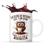 Tasse la clerc de notaire chouette café idée mug cadeau travail humour collègue femme anniversaire noël ... Tasse la clerc de notaire chouette café idée mug cadeau travail humour collègue femme anniversaire noël ...