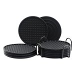 Tasses coordonnantes en silicone pour boissons, protection pour tout type de table, verre en bois, 8 ...