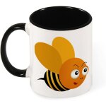 Tasse de couleur cadeau peinture insecte volant abeille grands yeux ailes jaunes, grande tasse a cafe ... Tasse de couleur cadeau peinture insecte volant abeille grands yeux ailes jaunes, grande tasse a cafe ...
