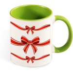 Tasse de couleur cadeau peinture ruban cravate fleur bo?te - cadeau belle, 330 ml blanc noir grande tasse ...