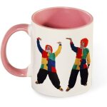 Tasse de couleur cadeau perruque rouge personnes droles montrent des emoticones, grande tasse a cafe ...