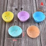 Tasse de cupcake en silicone, outil de cuisson, moule de cupcake et muffin pour bricolage, 5 pices