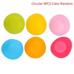 Tasse de cupcake en silicone, outil de cuisson, moule de cupcake et muffin pour bricolage par couleur ...