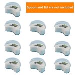 Tasses a dessert en plastique 125ml, mini tasses en forme de lune r�utilisables, contenant a mousses ...