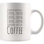 Tasses dr�les un po�me pour le matin tasse a caf� tout le monde se taise tasse en c�ramique de 11 onces ...