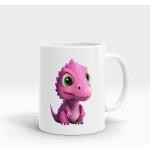 Tasse drole de bebe dinosaure rose pour les enfants, ideale pour les boissons chaudes et froides, tasse ...