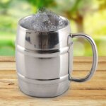 Tasse a eau en acier inoxydable de haute qualité, verres en métal, tasse a café et thé, double paroi, ... Tasse a eau en acier inoxydable de haute qualité, verres en métal, tasse a café et thé, double paroi, ...