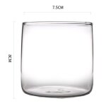 Tasse a eau en verre borosilicate résistant a la chaleur, transparente avec lettres anglaises imprimées, ... Tasse a eau en verre borosilicate résistant a la chaleur, transparente avec lettres anglaises imprimées, ...