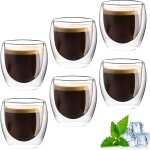 Tasse espresso en verre borosilicate a double paroi