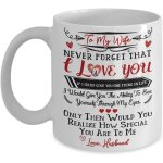 Tasse a ma femme, je t'aime, femme, meilleure tasse pour anniversaire de mariage, tasse a caf, tasse ...
