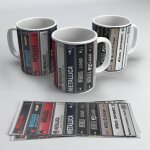 Tasse de groupe de musique heavy metal cassettes metallica - cadeau pour les fans de metallica (cassettes ...