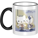 Tasse hello kitty grande capacit, tasse  caf en cramique, rsistante  la chaleur, cadeau d'annivers ...