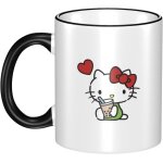 Tasse hello kitty grande capacit, tasse  caf en cramique, rsistante  la chaleur, cadeau d'annivers ...