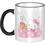 Tasse hello kitty grande capacit, tasse  caf en cramique, rsistante  la chaleur, cadeau d'annivers ...