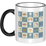 Tasse hello kitty grande capacit, tasse  caf en cramique, rsistante  la chaleur, cadeau d'annivers ...